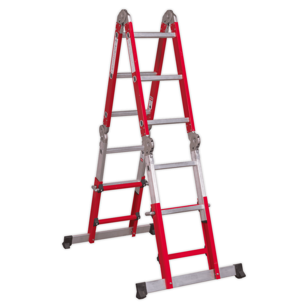 Aluminium Multipurpose Ladder EN 131 Adjustable Height - UK Tool Store